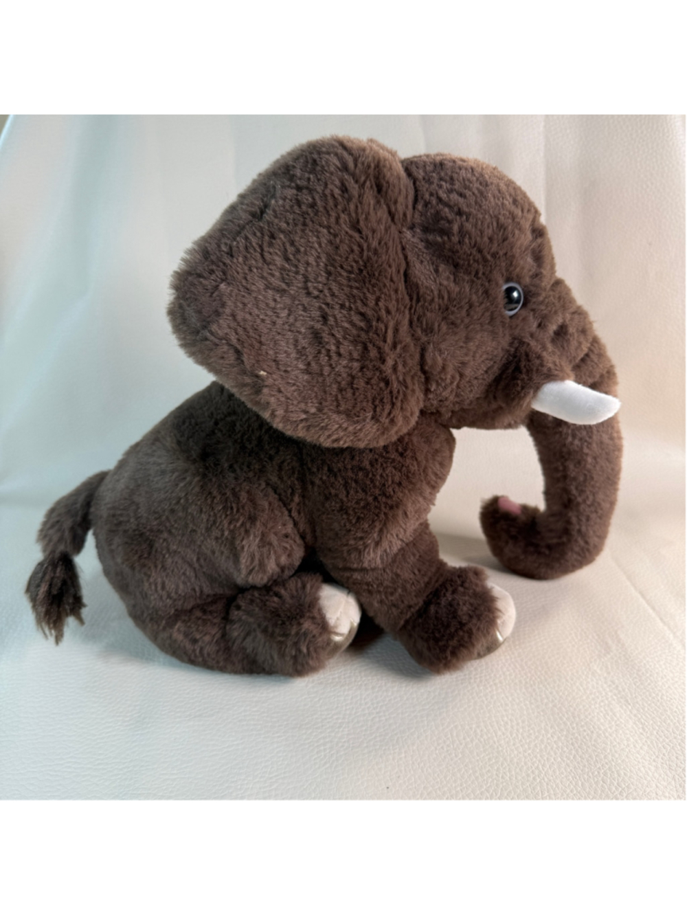 Fahlo Elephant Plush Brown African Elephant Stuffed Animal 12” Wildlife Toy
